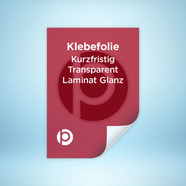 Klebefolie Kurzfristig Transparent Laminat Glanz